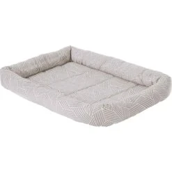 Frisco Fold & Carry Double Door Collapsible Wire Dog Crate & Frisco Gray Basket Weave Dog Crate Mat -Ultimate Pet Shop 255477 PT3. AC SS1800 V1604096804