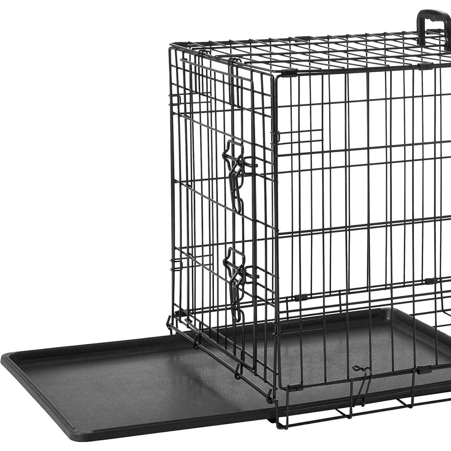 Frisco Fold & Carry Single Door Collapsible Wire Dog Crate & Frisco Quilted Dog Crate Mat 2 Frisco Fold & Carry Single Door Collapsible Wire Dog Crate & Frisco Quilted Dog Crate Mat - Image 2