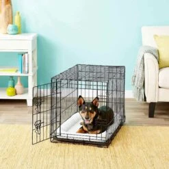Frisco Fold & Carry Single Door Collapsible Wire Dog Crate & Frisco Quilted Dog Crate Mat 7 Frisco Fold & Carry Single Door Collapsible Wire Dog Crate & Frisco Quilted Dog Crate Mat -Ultimate Pet Shop 255493 PT2. AC SS1800 V1603545085