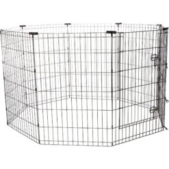 Frisco Heavy Duty Fold & Carry Double Door Collapsible Wire Dog Crate & Frisco Wire Dog & Small Pet Exercise Pen With Step-Through Door -Ultimate Pet Shop 255537 PT3. AC SS1800 V1603646527