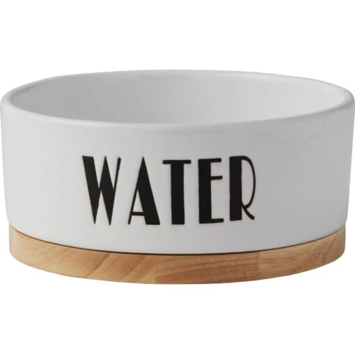 Frisco Ceramic Water Dog & Cat Bowl With Wood Base -Ultimate Pet Shop 256047 MAIN. AC SS1800 V1615300006