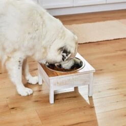 Frisco Farm House Wood Elevated Non-Skid Stainless Steel Dog Bowl -Ultimate Pet Shop 257160 PT8. AC SS1800 V1615932139