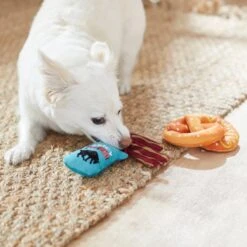 Frisco Road Trip Jerky & Pretzel Plush Squeaky Dog Toy, 2 Count -Ultimate Pet Shop 262012 PT3. AC SS1800 V1619792018