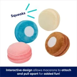 Frisco Macaron Interactive Plush Squeaky Dog Toy -Ultimate Pet Shop 264438 PT2. AC SS1800 V1686579622