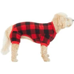 Frisco Dog & Cat Cozy Polar Fleece PJs, Red Plaid -Ultimate Pet Shop 268510 PT2. AC SS1800 V1637674301