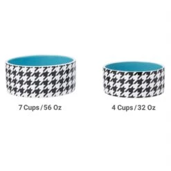 Frisco Houndstooth Non-skid Ceramic Dog Bowl 10 Frisco Houndstooth Non-skid Ceramic Dog Bowl -Ultimate Pet Shop 270200 PT5. AC SS1800 V1620913212
