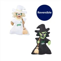 Frisco Halloween Good Witch, Bad Witch Reversible Plush Squeaky Dog Toy -Ultimate Pet Shop 270429 PT2. AC SS1800 V1690911211