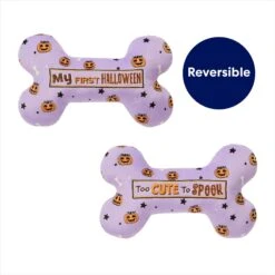 Frisco Halloween My First Halloween Bone Reversible Plush Squeaky Dog Toy -Ultimate Pet Shop 270452 PT2. AC SS1800 V1689877614