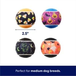 Frisco Halloween Glow In The Dark Fetch Squeaky Tennis Ball Dog Toy -Ultimate Pet Shop 270525 PT1. AC SS1800 V1689876575