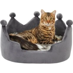 Frisco Faux Fur Crown Pillow Cat & Dog Bed -Ultimate Pet Shop 270886 PT3. AC SS1800 V1626294188
