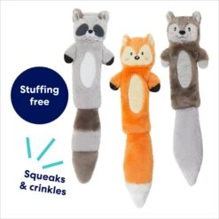Frisco Forest Friends Stuffing-Free Skinny Plush Squeaky Dog Toy -Ultimate Pet Shop 286571 PT2. AC SS1800 V1695760988