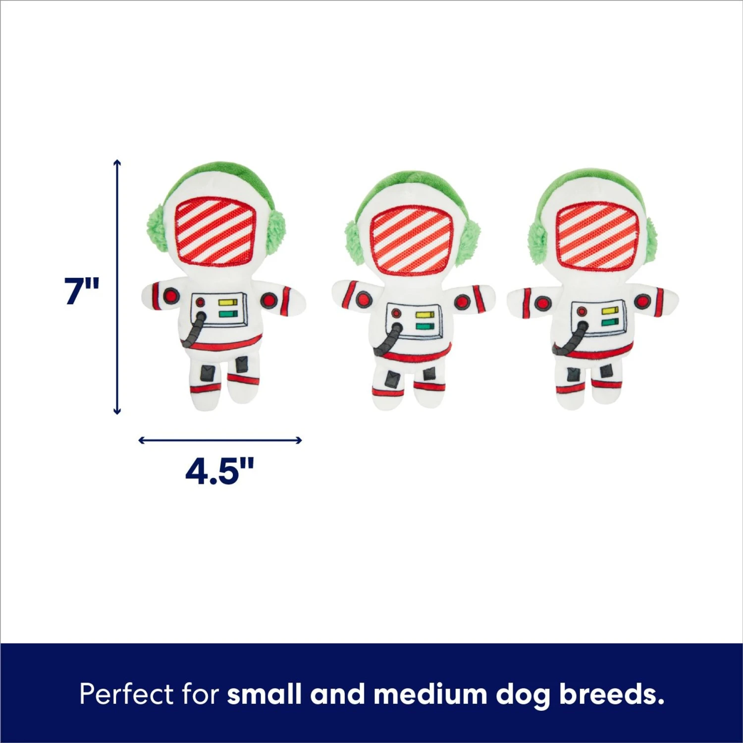 Frisco Holiday Rocket Ship Hide & Seek Puzzle Plush Squeaky Dog Toy 3 Frisco Holiday Rocket Ship Hide & Seek Puzzle Plush Squeaky Dog Toy - Image 3
