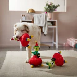 Frisco Holiday Alien Santa & Friends UFO's Plush Squeaky Dog Toy, 3 Count -Ultimate Pet Shop 287199 PT3. AC SS1800 V1632773380