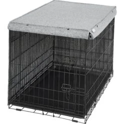 Frisco Faux Linen Dog Crate Cover -Ultimate Pet Shop 289630 PT4. AC SS1800 V1644248877