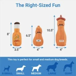 Frisco Brunch Salt, Pepper, Hot Sauce Plush Squeaky Dog Toy -Ultimate Pet Shop 297242 PT1. AC SS1800 V1643916696