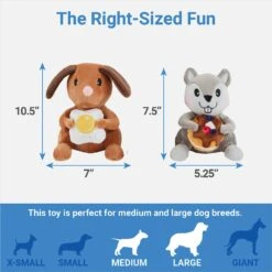 Frisco Brunch Flying Breakfast Critters Plush Squeaky Dog Toy -Ultimate Pet Shop 297280 PT1. AC SS1800 V1643916383