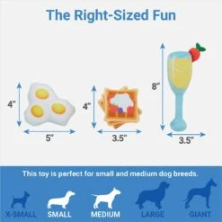 Frisco Brunch Breakfast In Bed Hide & Seek Puzzle Plush Squeaky Dog Toy -Ultimate Pet Shop 297282 PT2. AC SS1800 V1643916715