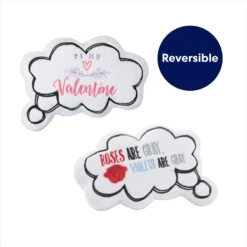 Frisco Valentine Be My Valentine Thought Bubble Reversible Plush Squeaky Dog Toy -Ultimate Pet Shop 298947 PT2. AC SS1800 V1703016786