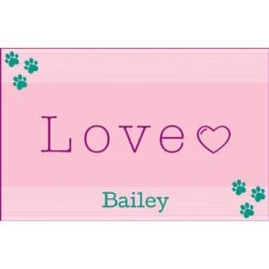 Frisco Love Cutout Personalized Dog & Cat Placemat -Ultimate Pet Shop 299558 PT2. AC SS1800 V1636048343