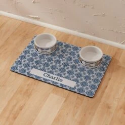 Frisco Boho Damask Personalized Dog & Cat Placemat -Ultimate Pet Shop 299562 PT8. AC SS1800 V1636048577