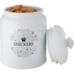 Frisco Ceramic Paw Personalized Treat Jar, 13 Cup, 104oz 9 Frisco Ceramic Paw Personalized Treat Jar, 13 Cup, 104oz -Ultimate Pet Shop 301183 PT3. AC SS1800 V1630552006