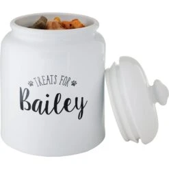 Frisco Ceramic "Treats For" Personalized Treat Jar, 13 Cup, 104oz -Ultimate Pet Shop 301185 PT4. AC SS1800 V1630732926