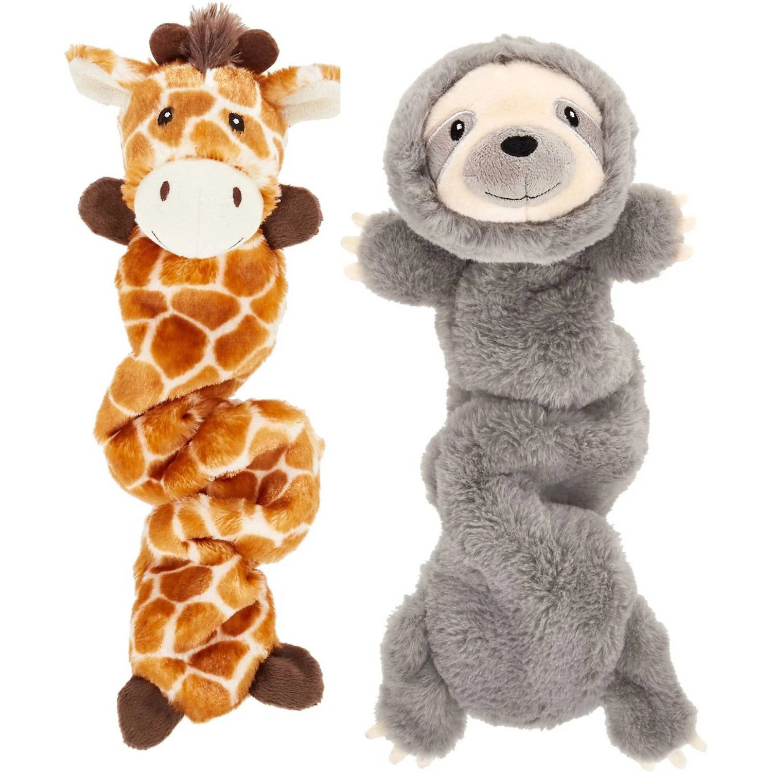 Frisco Giraffe Bungee Plush Squeaky Dog Toy & Frisco Sloth Bungee Plush Squeaky Dog Toy 1 Frisco Giraffe Bungee Plush Squeaky Dog Toy & Frisco Sloth Bungee Plush Squeaky Dog Toy
