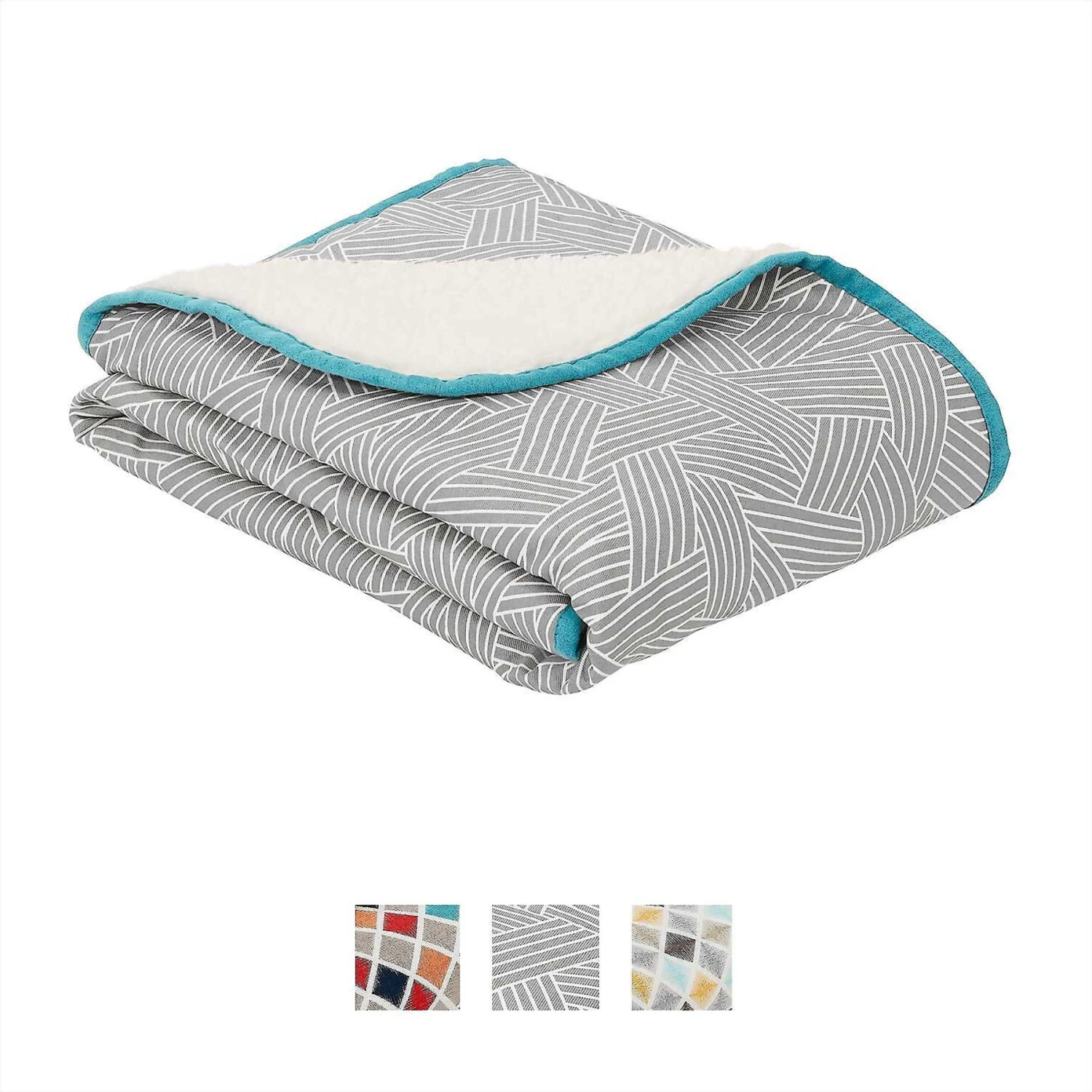 Frisco Sherpa Dog & Cat Blanket & Frisco Sherpa Hexagon Bolster Cat & Dog Bed 3 Frisco Sherpa Dog & Cat Blanket & Frisco Sherpa Hexagon Bolster Cat & Dog Bed - Image 3
