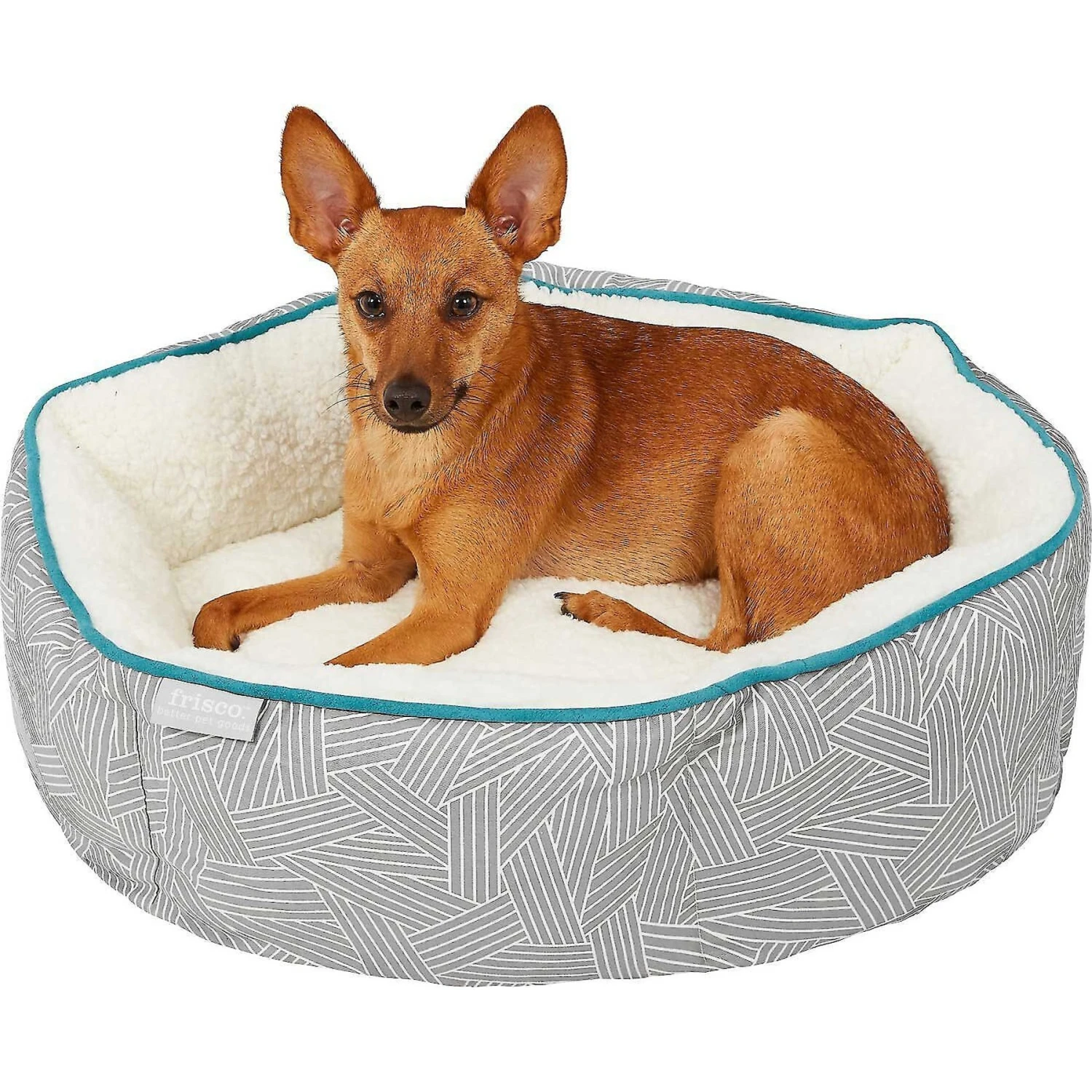 Frisco Sherpa Dog & Cat Blanket & Frisco Sherpa Hexagon Bolster Cat & Dog Bed 5 Frisco Sherpa Dog & Cat Blanket & Frisco Sherpa Hexagon Bolster Cat & Dog Bed - Image 5