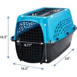 Frisco Two Door Top Load Plastic Dog & Cat Kennel & Frisco Fold & Carry Single Door Collapsible Wire Dog Crate, Pink -Ultimate Pet Shop 303656 PT2. AC SS1800 V1623079947
