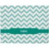 Frisco Personalized Subtle Chevron Sherpa Cat & Dog Blanket, 30" X 40"
