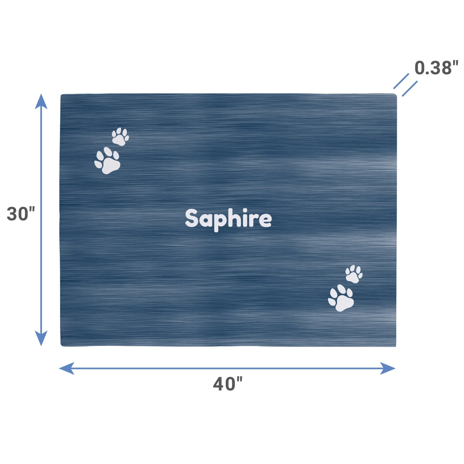 Frisco Personalized Heathered Soft Fleece Cat & Dog Blanket, 30" X 40" 2 Frisco Personalized Heathered Soft Fleece Cat & Dog Blanket, 30" X 40" - Image 2