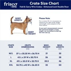 Frisco XX-Large Heavy Duty Enhanced Lock Double Door Wire Dog Crate, Fold & Carry Wire Dog Crate & Mat Kit, 54" -Ultimate Pet Shop 318116 PT2. AC SS1800 V1634322381
