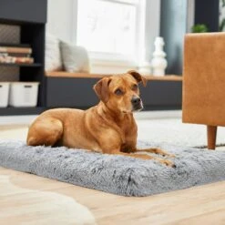 Frisco Eyelash Orthopedic Dog Crate Mat & Frisco Fold & Carry Single Door Collapsible Wire Dog Crate -Ultimate Pet Shop 319010 PT4. AC SS1800 V1631628403