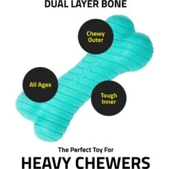 Frisco Fetch Squeaking Colorful Tennis Ball Dog Toy & Playology Scented Dual Layer Bone Dog Toy -Ultimate Pet Shop 319022 PT8. AC SS1800 V1630558883