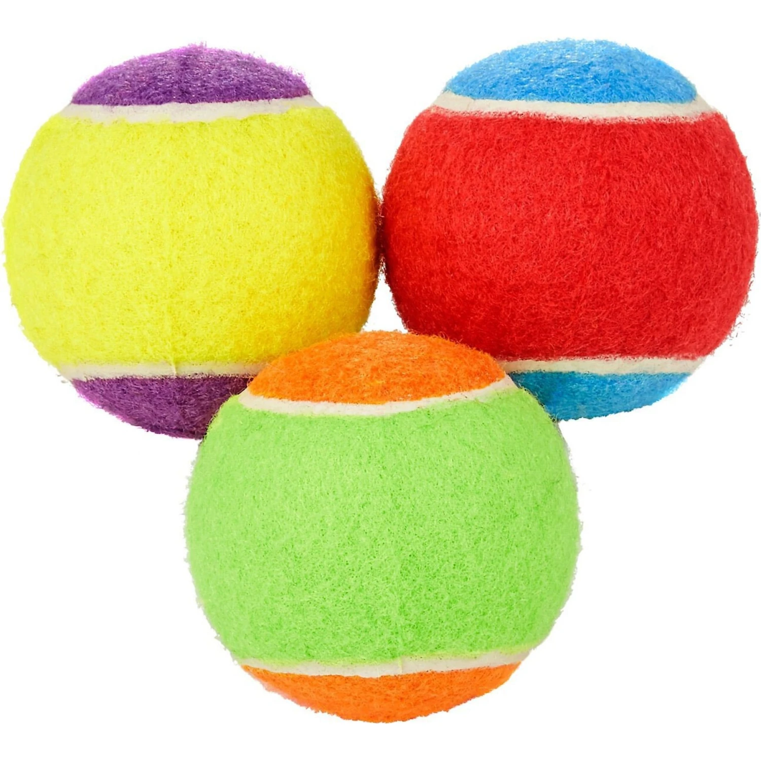 Frisco Fetch Squeaking Colorful Tennis Ball Dog Toy & Project Hive Pet Company Ball Dog Toy 2 Frisco Fetch Squeaking Colorful Tennis Ball Dog Toy & Project Hive Pet Company Ball Dog Toy - Image 2