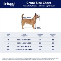 Frisco Ultimate Lightweight Heavy Duty Foldable & Stackable Steel Metal Single Door Dog Crate -Ultimate Pet Shop 326416 PT2. AC SS1800 V1645739508