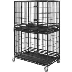 Frisco Ultimate Lightweight Heavy Duty Foldable & Stackable Steel Metal Single Door Dog Crate -Ultimate Pet Shop 326416 PT5. AC SS1800 V1646859692