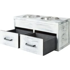 Frisco Premium Wood Elevated Large Breed Dog Bowl With Storage Station, 10 Cup -Ultimate Pet Shop 331505 PT5. AC SS1800 V1657656894