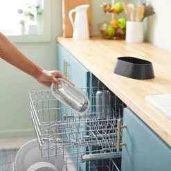 Frisco Long Eared Breed Stainless Steel Dog Bowl, Black, 2 Cup -Ultimate Pet Shop 331530 PT6. AC SS1800 V1657656874