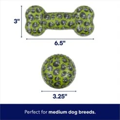 Frisco Halloween Glow In The Dark TPR Squeaky Bone & Ball Dog Toy -Ultimate Pet Shop 344130 PT1. AC SS1800 V1689878848