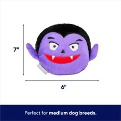 Frisco Halloween Vampire Round Plush Squeaky Dog Toy -Ultimate Pet Shop 344168 PT1. AC SS1800 V1689878527