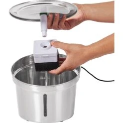 Frisco Stainless Steel Cactus & Leaf Dog & Cat Fountain -Ultimate Pet Shop 355814 PT3. AC SS1800 V1665173922