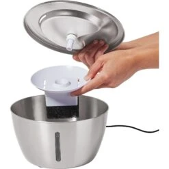 Frisco Stainless Steel Heart Dog & Cat Fountain -Ultimate Pet Shop 355816 PT3. AC SS1800 V1665174172