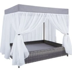 Frisco Outdoor Wicker Canopy Dog Bed -Ultimate Pet Shop 356071 PT2. AC SS1800 V1651003892