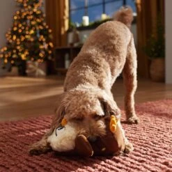 Frisco Holiday Festive Owl Plush Squeaky Dog Toy -Ultimate Pet Shop 360919 PT3. AC SS1800 V1661874361