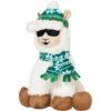 Frisco Holiday Fa La La Llama Plush Squeaky Dog Toy