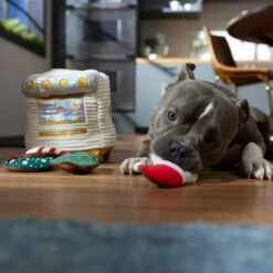 Frisco Holiday Mrs. Claus's Baking Hide & Seek Puzzle Plush Squeaky Dog Toy -Ultimate Pet Shop 360977 PT3. AC SS1800 V1661874063