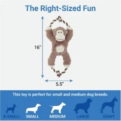 Frisco Forest Friends Stuffing-Free Skinny Plush Squeaky Dog Toy + 3 Items -Ultimate Pet Shop 582478 PT6. AC SS1800 V1658239277