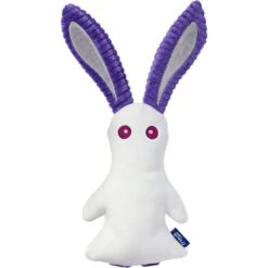 Frisco Halloween Bunny Ghost Plush Squeaky Dog Toy